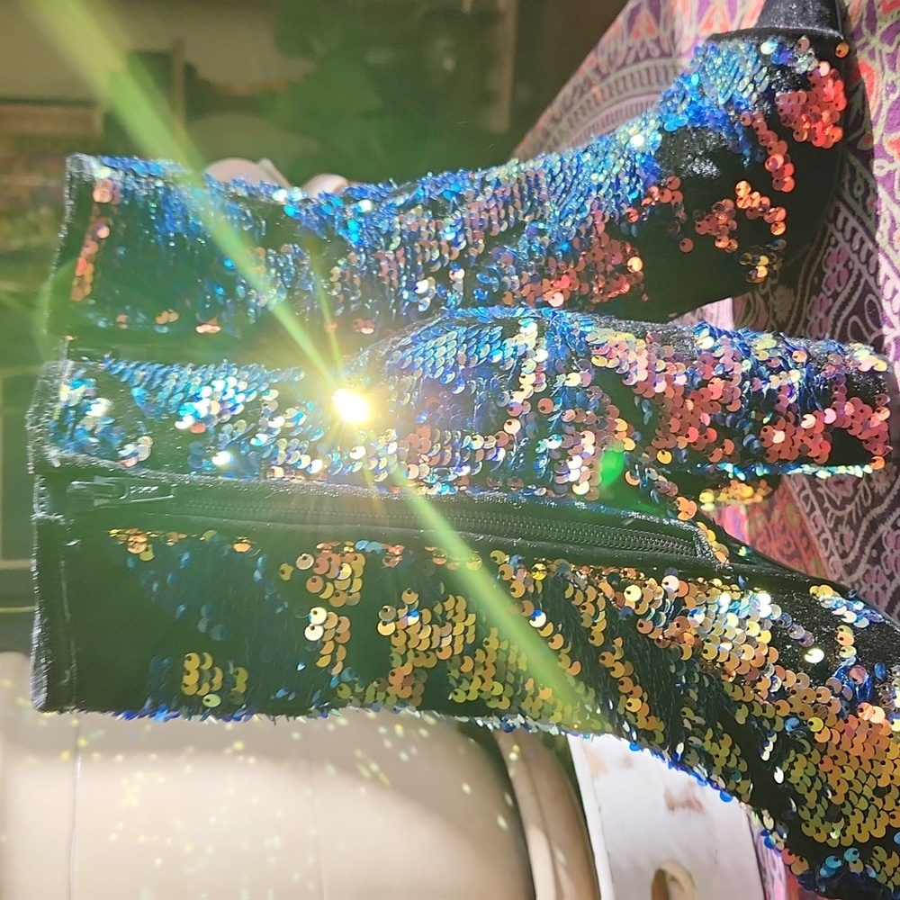 Sequins Booties - image 7